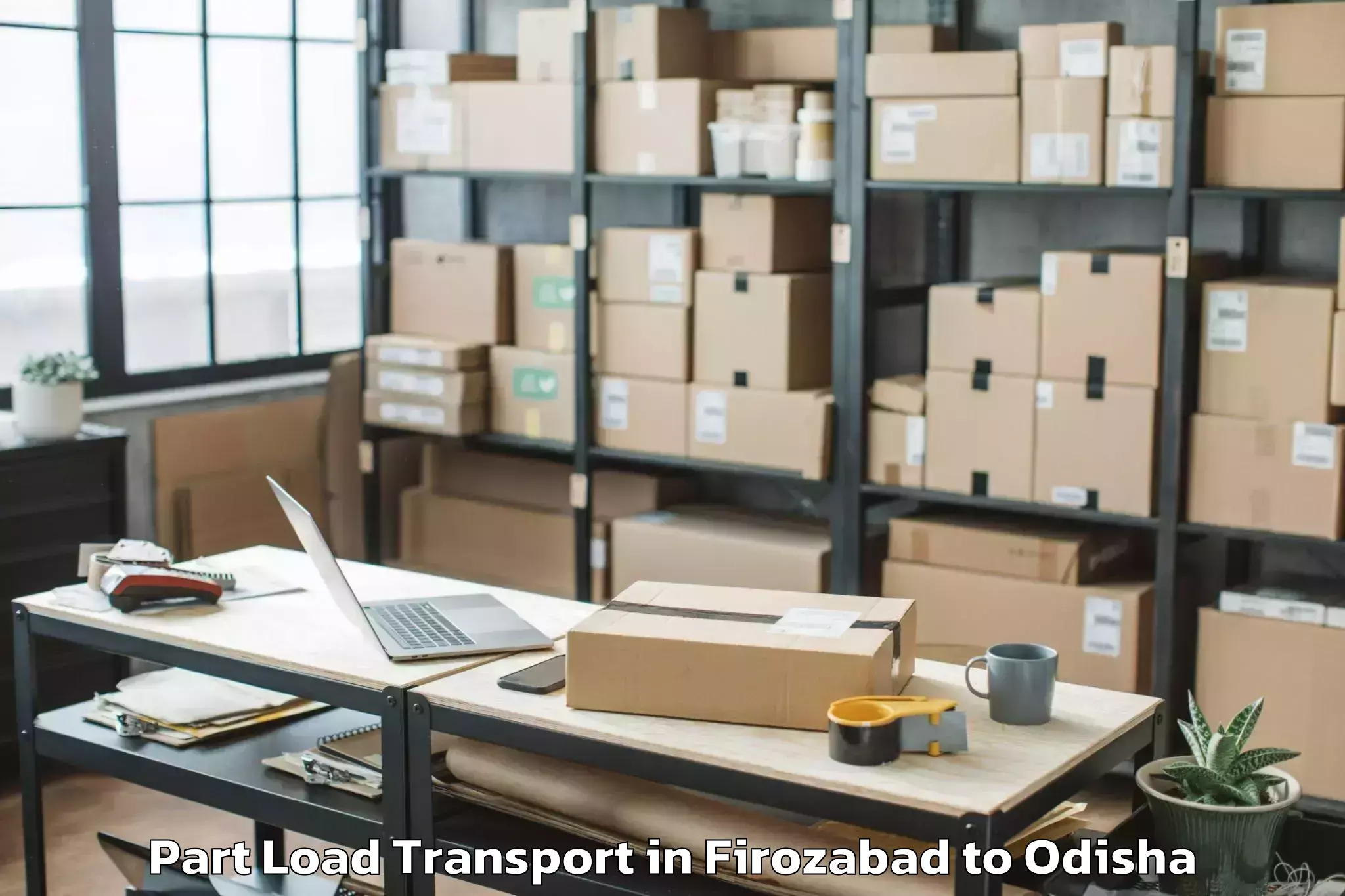 Reliable Firozabad to Talcher Part Load Transport